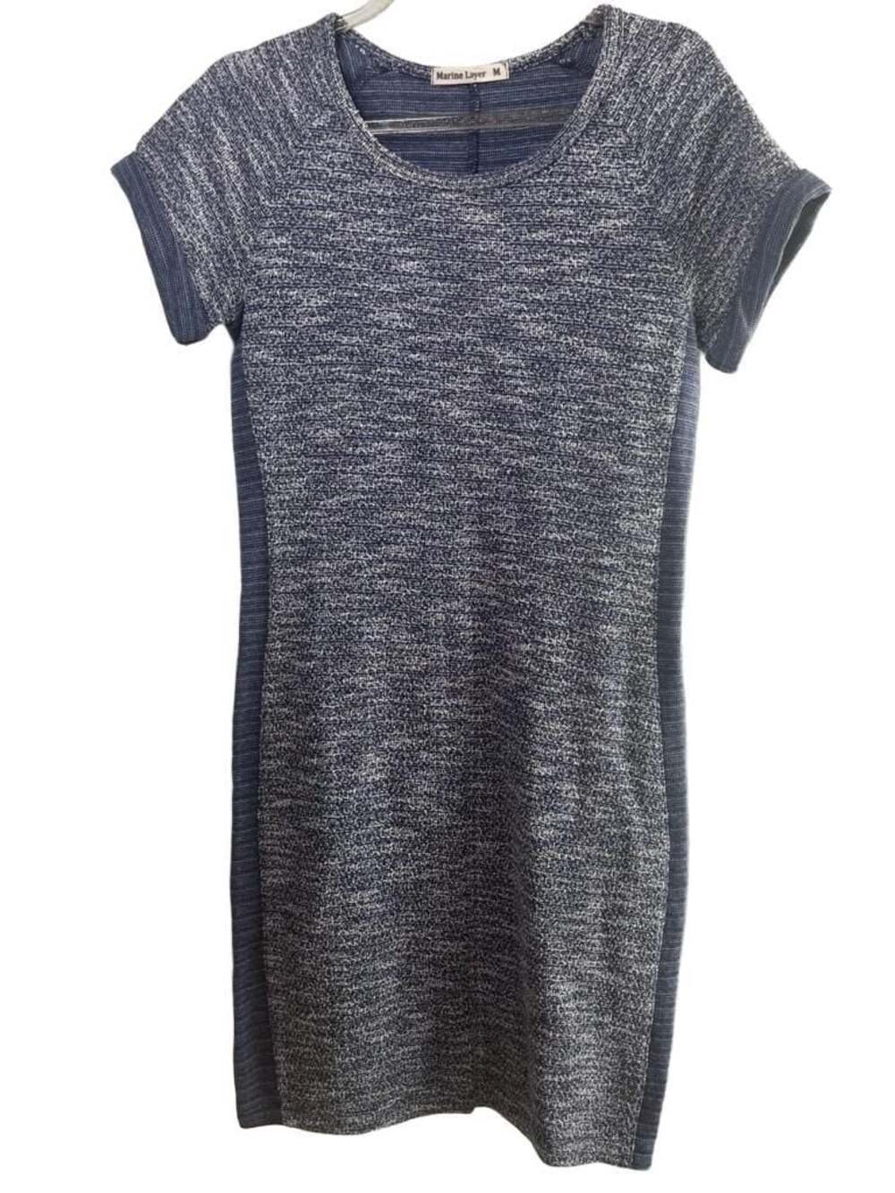 Marine Layer Bodycon T-Shirt Dress Cap Sleeve Heather Gray Women's Size S
